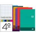 BLOC ESPIRAL LIDERPAPEL CUARTO DISCOVER TAPA CARTONCILLO 80 H 80G CUADRO 6 MM CON MARGEN COLORES