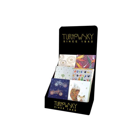 CUADERNO ARGUVAL TURNOWSKY RAYADO HORIZONTAL 21X14,8 CM EXPOSITOR DE 48 UNIDADES SURTIDAS 560X310X27