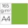 PAPEL COLOR LIDERPAPEL A4 165G/M LIMA PACK DE 9 UNIDADES