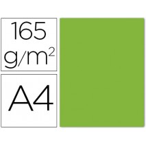 PAPEL COLOR LIDERPAPEL A4 165G/M LIMA PACK DE 9 UNIDADES