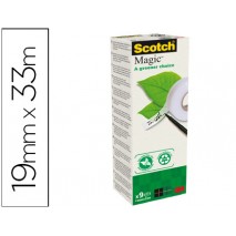 CINTA ADHESIVA SCOTCH MAGIC 33X19 MM PACK DE 9 ROLLOS