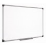 PIZARRA BLANCA BI-OFFICE MAGNETICA MAYA W CERAMICA VITRIFICADA MARCO DE ALUMINIO 120X90 CM CON BANDE