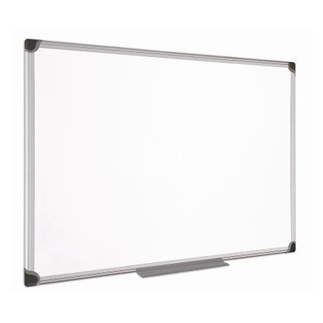 PIZARRA BLANCA BI-OFFICE MAGNETICA MAYA W CERAMICA VITRIFICADA MARCO DE ALUMINIO 120X90 CM CON BANDE