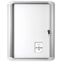 VITRINA DE ANUNCIO BI-OFFICE MAGNETICA 816X995 MM PARA EXTERIOR CON MARCO DE ALUMINIO Y CERRADURA