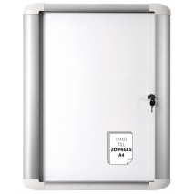 VITRINA DE ANUNCIO BI-OFFICE MAGNETICA 816X995 MM PARA EXTERIOR CON MARCO DE ALUMINIO Y CERRADURA