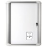 VITRINA DE ANUNCIO BI-OFFICE MAGNETICA 816X995 MM PARA EXTERIOR CON MARCO DE ALUMINIO Y CERRADURA