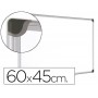 PIZARRA BLANCA BI-OFFICE MAGNETICA MAYA W CERAMICA VITRIFICADA MARCO DE ALUMINIO 60X45 CM CON BANDEJ