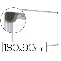 PIZARRA BLANCA BI-OFFICE MAGNETICA MAYA W CERAMICA VITRIFICADA MARCO DE ALUMINIO 180X90 CM CON BANDE