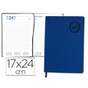 AGENDA ENCUADERNADA  LIDERPAPEL  KILKIS 17X24 CM 2016 DIA   PAGINA COLOR  AZUL PAPEL 70G