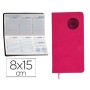 AGENDA ENCUADERNADA LIDERPAPEL KILKIS 8X15 CM 2016 SEMANA VISTA COLOR ROSA PAPEL 70 GRS