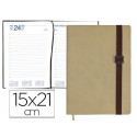 AGENDA ENCUADERNADA LIDERPAPEL LARISIS 15X21 CM 2016 DIA PAGINA COLOR BEIGE PAPEL 70 GRS
