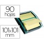 SOPORTE BLOC DE NOTAS ADHESIVAS QUITA Y PON POST-IT SUPER STICKY Z-NOTES COLOR NEGRO/TRANSPARENTE CO