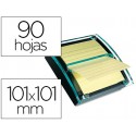 SOPORTE BLOC DE NOTAS ADHESIVAS QUITA Y PON POST-IT SUPER STICKY Z-NOTES COLOR NEGRO/TRANSPARENTE CO