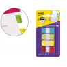 BANDERITAS SEPARADORAS RIGIDAS DISPENSADOR 4 COLORES AMARILLO AZUL LIMA Y ROJO POST-IT INDEX 676-ALY