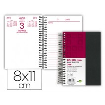 BLOC BUFETE LIDERPAPEL 8X11 CM 2016 ESPIRAL TAPA FLEXIBLE