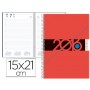 AGENDA DE ESPIRAL LIDERPAPEL SYROS 15X21 CM 2016 DIA PAGINA SIMPLE ESPIRAL COLOR ROJO