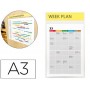 FUNDA DE PRESENTACION TARIFOLD ADHESIVA REPOSICIONABLE DIN A3 HORIZONTAL TRANSPARENTE