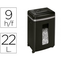 DESTRUCTORA DE DOCUMENTOS FELLOWES 450M CAPACIDAD DE CORTE 9 HOJAS DESTRUYE GRAPAS CLIPS TARJETAS DE