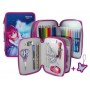 PLUMIER ESCOLAR MAPED DOBLE CREMALLERA BUTTERFLY 34 PIEZAS 2 PISOS