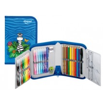 PLUMIER ESCOLAR MAPED JUNGLE CON CREMALLERA 32 PIEZAS UN PISO