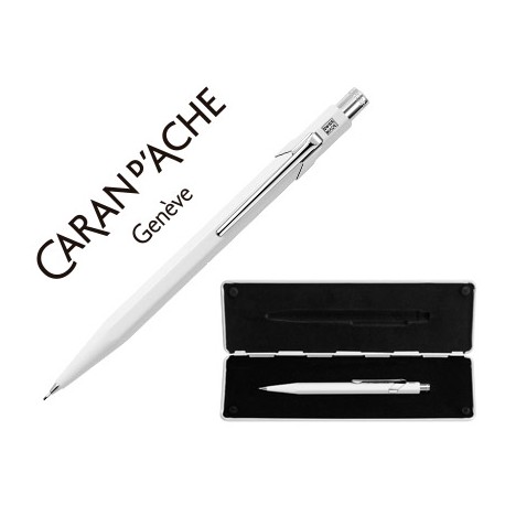 PORTAMINAS CARAN D'ACHE 844 0,7 MM CON ESTUCHE BLANCO