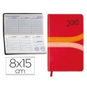 AGENDA ENCUADERNADA LIDERPAPEL HYDRA 8X15 CM 2016 SEMANA VISTA COLOR ROJO PAPEL 70 GRS