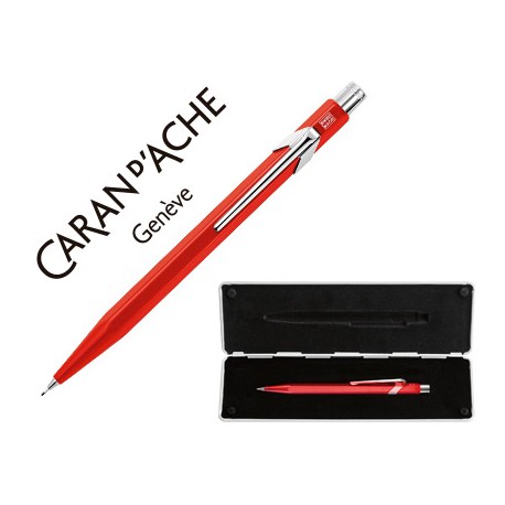 PORTAMINAS CARAN D'ACHE 844 0,7 MM CON ESTUCHE ROJO