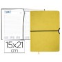 AGENDA ENCUADERNADA LIDERPAPEL LEUCADE 15X21 CM 2016 DIA PAGINA COLOR AMARILLO PAPEL 70 GRS