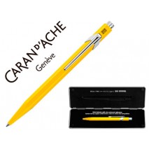BOLIGRAFO CARAN D'ACHE 849 CON ESTUCHE AMARILLO PUNTA MEDIA