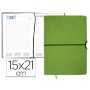 AGENDA ENCUADERNADA LIDERPAPEL LEUCADE 15X21 CM 2016 DIA PAGINA COLOR VERDE PAPEL 70 GRS