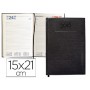 AGENDA ENCUADERNADA LIDERPAPEL CRETA 15X21 CM 2016 DIA PAGINA COLOR NEGRO PAPEL 70 GRS