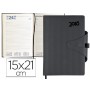 AGENDA ENCUADERNADA LIDERPAPEL VALTIN 15X21 CM 2016 DIA PAGINA COLOR NEGRO PAPEL 70 GRS