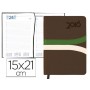 AGENDA ENCUADERNADA LIDERPAPEL HYDRA 15X21 CM 2016 DIA PAGINA COLOR MARRON PAPEL 70 GRS