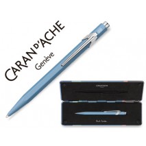 BOLIGRAFO CARAN D'ACHE 849 EDICION LIMITADA PAUL SMITH AZUL CIELO SKY BLUE CON ESTUCHE