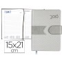 AGENDA ANILLAS LIDERPAPEL LIDHOR 15X21 CM 2016 DIA PAGINA COLOR GRIS PAPEL 70 GR