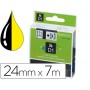 CINTA DYMO 1000 NEGRO-AMARILLO 24 MM X 7 M D1