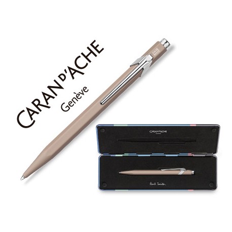 BOLIGRAFO CARAN D'ACHE 849 EDICION LIMITADA PAUL SMITH ARENA TAUPE CON ESTUCHE