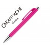 BOLIGRAFO CARAN D'ACHE 888 INFINITE CUERPO PLASTICO PUNTERA Y PULSADOR METALICOS RECARGABLE FUCSIA P