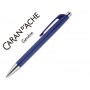 BOLIGRAFO CARAN D'ACHE 888 INFINITE CUERPO PLASTICO PUNTERA Y PULSADOR METALICOS RECARGABLE AZUL NOC