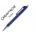 BOLIGRAFO CARAN D'ACHE 888 INFINITE CUERPO PLASTICO PUNTERA Y PULSADOR METALICOS RECARGABLE AZUL NOC