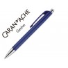 BOLIGRAFO CARAN D'ACHE 888 INFINITE CUERPO PLASTICO PUNTERA Y PULSADOR METALICOS RECARGABLE AZUL NOC