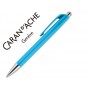 BOLIGRAFO CARAN D'ACHE 888 INFINITE CUERPO PLASTICO PUNTERA Y PULSADOR METALICOS RECARGABLE CELESTE