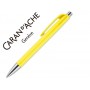BOLIGRAFO CARAN D'ACHE 888 INFINITE CUERPO PLASTICO PUNTERA Y PULSADOR METALICOS RECARGABLEAMARILLO