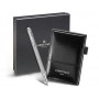 BOLIGRAFO CARAN D'ACHE ECRIDOR GRAPH PAPER PLACADO PALADIO CON ESTUCHE SET CON BLOC DE NOTAS DE REGA