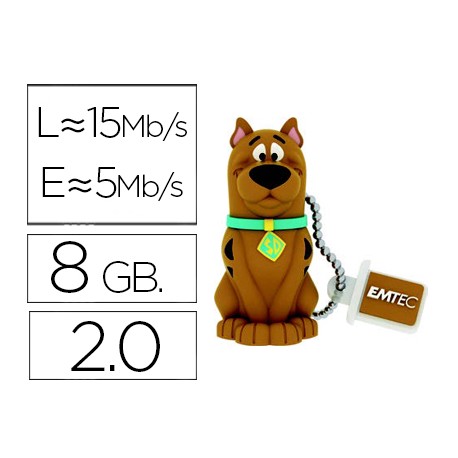 MEMORIA USB EMTEC FLASH 8 GB 2.0 SCOOBY DOO