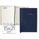 AGENDA ENCUADERNADA LIDERPAPEL CORFU 15X21 CM 2016 DIA PAGINA COLOR AZUL PAPEL 60 GR