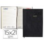 AGENDA ENCUADERNADA LIDERPAPEL CORFU 15X21 CM 2016 DIA PAGINA COLOR NEGRO PAPEL 60 GR