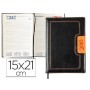 AGENDA ENCUADERNADA LIDERPAPEL DORIOS 15X21 CM 2016 DIA PAGINA COLOR NEGRO Y NARANJA PAPEL 70 GRS