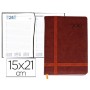 AGENDA ENCUADERNADA LIDERPAPEL EYION 15X21 CM 2016 DIA PAGINA COLOR MARRON PAPEL 70 GR