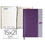 AGENDA ENCUADERNADA LIDERPAPEL CHATZI 15X21 CM 2016 DIA PAGINA COLOR VIOLETA PAPEL 70 GRS